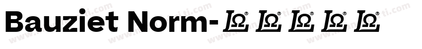 Bauziet Norm字体转换